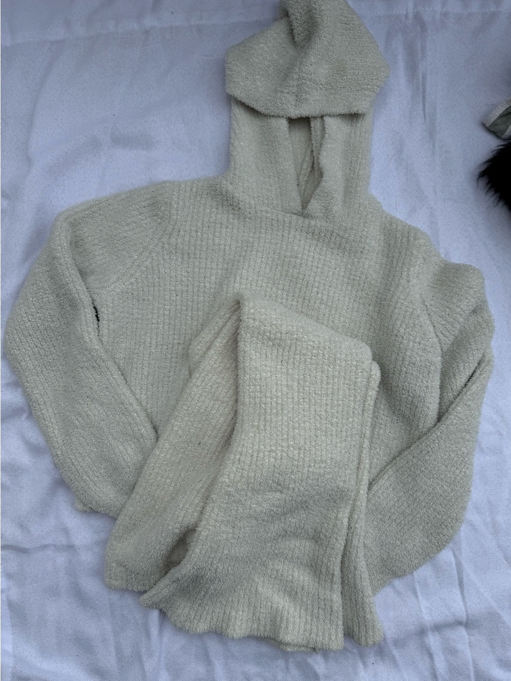 art class Cream Cozy Knit Hoodie and Pants Set